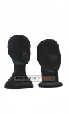 Testa donna porta accessori in velluto nero