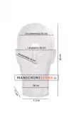 Testa uomo porta accessori trasparente