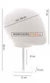 Testa uomo porta accessori in plastica con base
