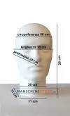 Testa uomo porta accessori precolorato carne