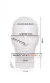 Testa uomo porta accessori precolorata bianca