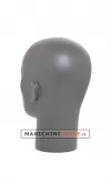 Testa uomo porta accessori verniciata color grigio