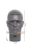 Testa uomo porta accessori verniciata color grigio