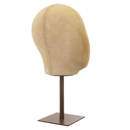 Testa unisex porta accessori in lino vintage con base ruggine