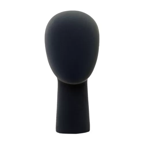 Testa a Uovo unisex in velluto nero