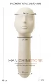 Testa espositiva donna da muro