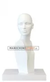 Testa donna realistica bianca opaca