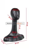 Testa donna stilizzata nera opaca