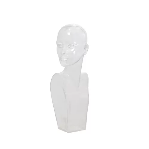 Testa donna realistica trasparente
