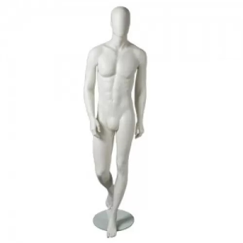 Manichino uomo testa uovo Collezione Moon - White