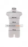 Busto bambino 7-9 anni in plastica