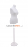 Busto donna sartoriale taglia comoda con base bianca