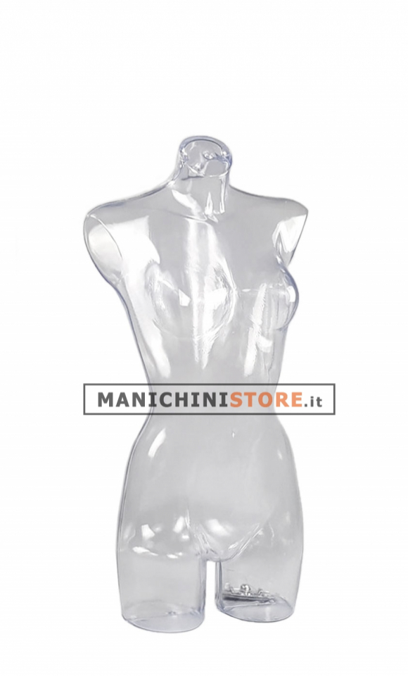 Busto donna trasparente da banco