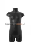 Busto bambino 7-9 anni in plastica - nero