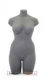 Busto manichino donna taglia comoda cemento