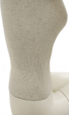 Manichino donna in tessuto con braccia in legno seduto - ex noleggio