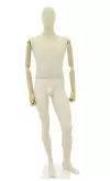 Manichino uomo Plastic Linen con braccia in legno