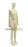 Manichino uomo Plastic Linen con braccia in legno