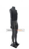 Manichino uomo Plastic Lycra con braccia in legno senza testa