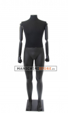 Manichino uomo Plastic Lycra con braccia in legno senza testa