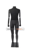 Manichino uomo Plastic Lycra con braccia in legno senza testa