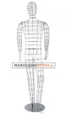 Manichino uomo in filo cromato