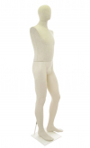 Manichino uomo Plastic Linen testa uovo senza braccia
