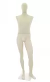 Manichino uomo Plastic Linen testa uovo senza braccia