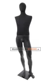 Manichino uomo Plastic Lycra testa uovo senza braccia