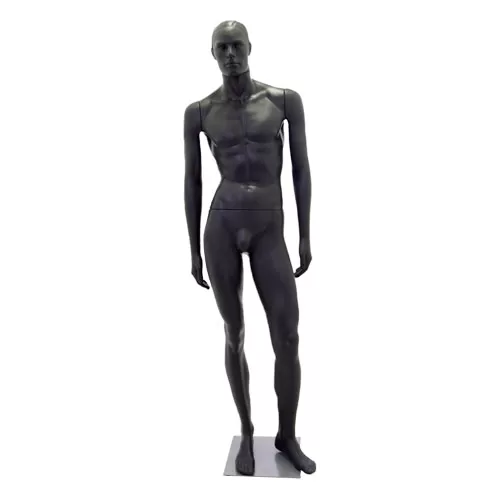 Manichino uomo dalla testa scolpita - Piombo