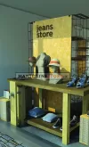 Tavolo con morsa in ferro 239 cm