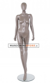 Manichino donna testa uovo - Vogue 25 NICHEL