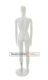 Noleggio 1 manichino donna testa uovo White Plastic