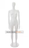 Manichino donna testa uovo White Plastic