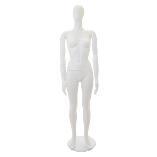 Noleggio 1 manichino donna testa uovo White Plastic