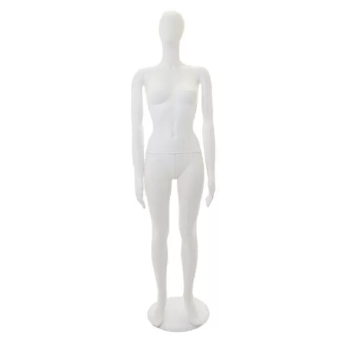Noleggio 1 manichino donna testa uovo White Plastic