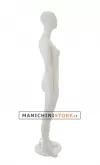 Manichino donna testa uovo White Plastic