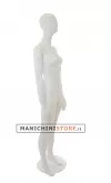 Manichino donna testa uovo White Plastic