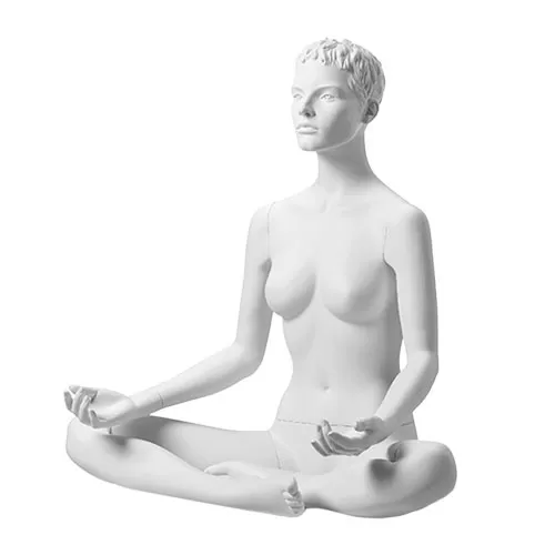 Manichino sportivo donna dalla testa scolpita - Yoga 2